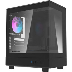 Darkflash DB330M with 3 Fans Black Gaming Mini Tower Κουτί Υπολογιστή με Πλαϊνό Παράθυρο