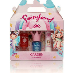 Garden Fairyland Box 3 Nail Polish Betty 1 7.5ml + Lip Oil Tutti Frutti 13ml + Lip Balm Strawberry 5.2gr