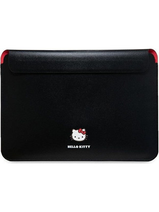 Hello Kitty PU Metal Logo Τσάντα Laptop Χειρός 14" Black