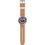 Swatch Terracotta Γυναικείο Ρολόι με Καφέ Καουτσούκ Λουράκι SB07S119