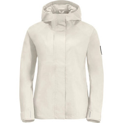 Jack Wolfskin Γυναικείο Μπουφάν Χειμωνιάτικο Softshell Μακρύ Λευκό 1114861-5127