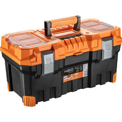 Neo Tools 84-114 Βαλίτσα Εργαλείων Πλαστική με Ταμπακιέρα Αδιάβροχη Π28xΒ55xΥ27cm
