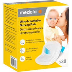 Medela Ultra-Βreathable Επιθέματα Στήθους 30τμχ