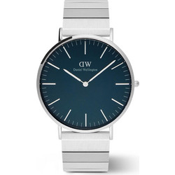 Daniel Wellington Piano Link Ανδρικό Ρολόι με Ασημί Μεταλλικό Μπρασελέ DW00100776