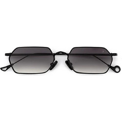 Eyepetizer Cavallet C6 Γυναικεία Γυαλιά Ηλίου Πολυγωνικά Μεταλλικά Μαύρα με Μαύρο Φακό