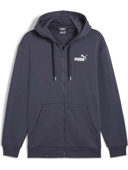 Puma Power Full-Zip Ανδρική Ζακέτα Φούτερ με Κουκούλα και Φερμουάρ Ανθρακί 681740-69