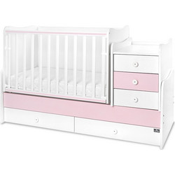 Lorelli Maxi Plus New Πολυμορφική Κούνια με Στρώμα 62x110cm White Orchid Pink 10150580038P