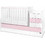 Lorelli Maxi Plus New Πολυμορφική Κούνια με Στρώμα 62x110cm White Orchid Pink 10150580038P