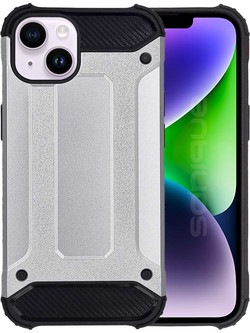 Sonique Heavy Armor Back Cover Silver (iPhone 14 Plus)