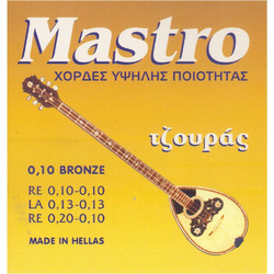 Mastro Τζουρά 010 Σετ 6 Χορδές Τζουρά Silver Plated Copper 3/4