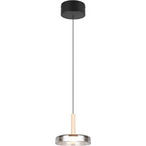 Trio Lighting Celeste Κρεμαστό Φωτιστικό Οροφής Μονόφωτο LED με Θερμό Λευκό Φως Μαύρο 354910132