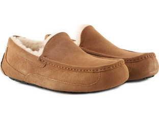 UGG Χειμερινές Ανδρικές Παντόφλες Κλειστές με Γούνα Ταμπά 1101110-CHE