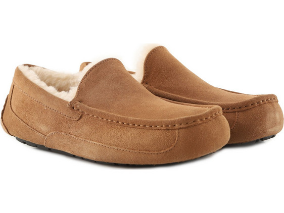UGG Χειμερινές Ανδρικές Παντόφλες Κλειστές με Γούνα Ταμπά 1101110-CHE