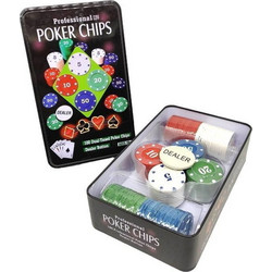 100 Αριθμημένες Μάρκες Poker σε Μεταλλικό Κουτί 2691900