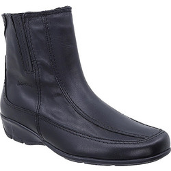 Boxer Γυναικεία Μποτάκια Biker Δερμάτινα Μαύρα 52956-15-011