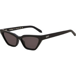 Off White OERI13B 1007 Γυναικεία Γυαλιά Ηλίου Cat Eye Κοκάλινα Μαύρα με Μαύρο Φακό