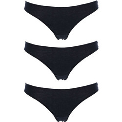 Cotonella Βαμβακερά Γυναικεία String Μαύρα 3Pack 3489-0003-00002