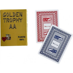 Argy Toys Golden Trophy Τράπουλα Πλαστική Μπλε 5200005702557