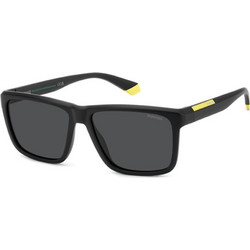 Polaroid Eyewear PLD2164S 003M9 Ανδρικά Γυαλιά Ηλίου Τετράγωνα Κοκάλινα Μαύρα με Μαύρο Φακό