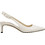 Nine West Yurri Γόβες Slingback Δερμάτινες με Τακούνι Στιλέτο Λευκές