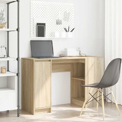 vidaXL Γραφείο Ξύλινο με Βιβλιοθήκη 120x42x76cm 861816