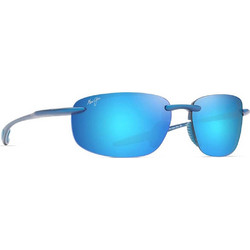Maui Jim B676-03 Γυαλιά Ηλίου Ορθογώνια Μεταλλικά Ασημί με Μπλε Φακό