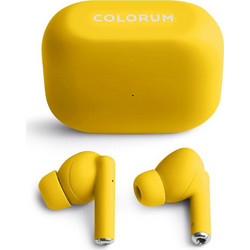 Colorum CTWS Ακουστικά Bluetooth In Ear Yellow