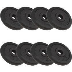 vidaXL Σετ Δίσκοι Μεταλλικοί 8x2.5kg Φ30mm