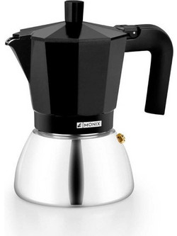 Monix Induction Μπρίκι Espresso 3Cups Μαύρο