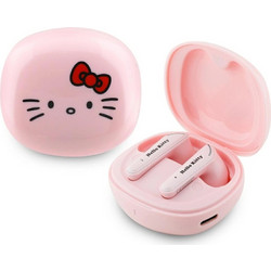 Hello Kitty Glossy Ακουστικά Bluetooth In Ear Pink