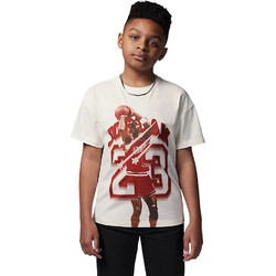 Jordan Παιδικό T-Shirt Κοντομάνικο Λευκό Καφέ 95D619-782