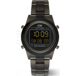 Daniel Wellington Ψηφιακό Ανδρικό Ρολόι Χρονογράφος με Μαύρο Μεταλλικό Μπρασελέ DW00100759