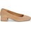 JB Martin Virginia Γόβες Suede με Χοντρό Χαμηλό Τακούνι Μπεζ AHJ409-63