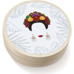 Parisis Μπομπονιέρα Βάπτισης Κουτί Frida Kahlo από Ξύλο