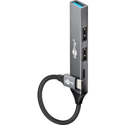 Goobay 74459 USB Hub 3.0 USB-C με 4 Θύρες USB-A / USB-C