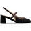 Envie Shoes Γόβες Slingback Δερμάτινες με Χοντρό Ψηλό Τακούνι Μαύρες E02-21753-34