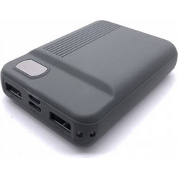 V-TAC Power Bank 10000mAh με 2 Θύρες USB-A Grey