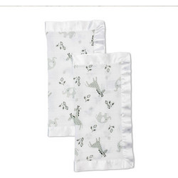 Lulujo Luxurious Africa Πανάκι Παρηγοριάς Λευκό 2τμχ LJ048
