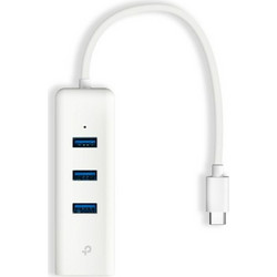 TP-Link UE330C USB Hub 3.0 USB-C με 4 Θύρες USB-A / Ethernet & Εξωτερική Παροχή Ρεύματος