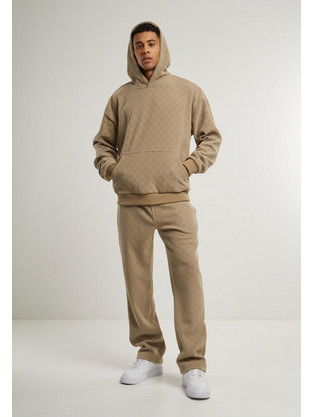 Urban Classics Ανδρικό Παντελόνι Φόρμας Μπεζ TB6771-03738