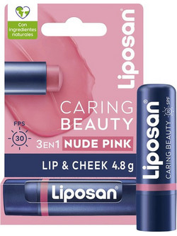Liposan Caring Beauty Νude Pink Lip Balm με Χρώμα SPF30 4.8gr