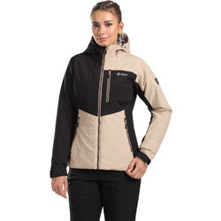 Kilpi Γυναικείο Μπουφάν Χειμωνιάτικο Softshell Μακρύ Μαύρο Ροζ WL0111KI-BEG