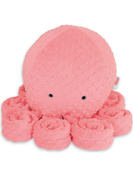 Bobono Χταπόδι Polka Dot Minky Κοραλί 75cm