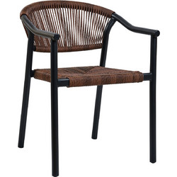 Varossi Aloha Πολυθρόνα Κήπου Rattan Καφέ 900-323