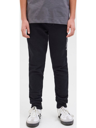 Jack & Jones Ανδρικό Παντελόνι Φόρμας με Λάστιχο Μαύρο 12270628