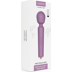 Svakom Emma Neo Mini Wand Δονητής Μασάζ για Ζευγάρια με App Control Μωβ