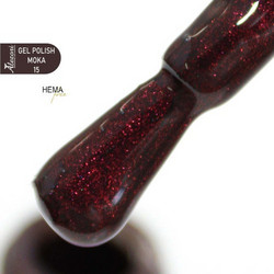 Alezori Moka 15 Glitter Ημιμόνιμο Βερνίκι Νυχιών 15ml