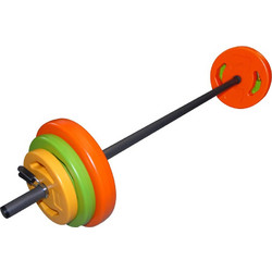 Tunturi 14TUSCL353 Body Pump Μπάρα Σετ με Βάρη 20kg 131.5cm με Κολάρα Μανταλάκια