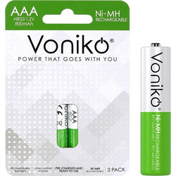 Voniko Rechargeable AAA 800mAh 2τμχ
