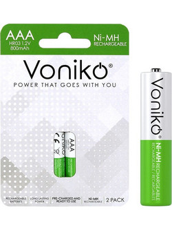 Voniko Rechargeable AAA 800mAh 2τμχ